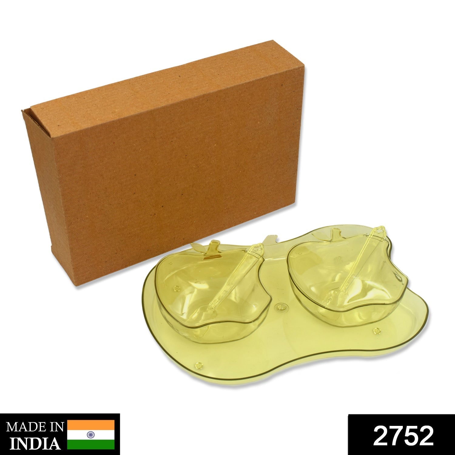 2752 Apple Shape Tray Bowl Used For Serving Snacks And Various Food Stuffs. freeshipping - DeoDap 2752 Apple Shape Tray Bowl Used For Serving Snacks And Various Food Stuffs. freeshipping - DeoDap